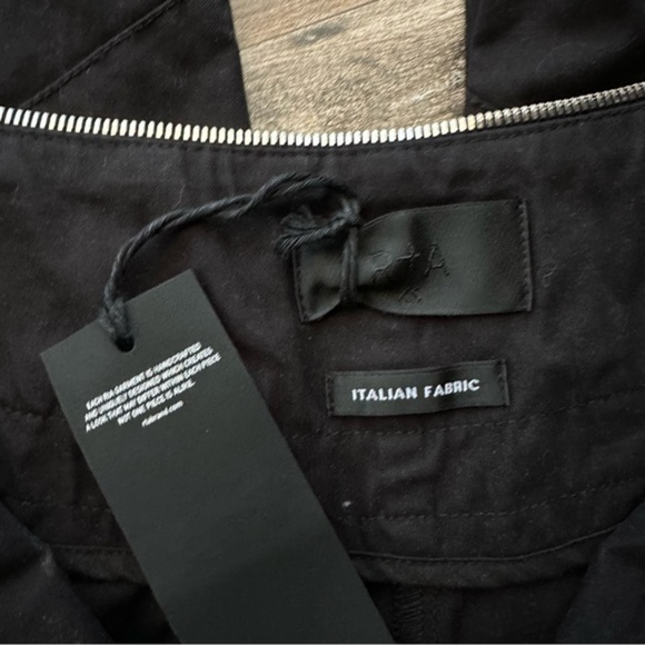 NWT RtA Zelie Curved Zip Detail Trouser Black Pants - Picture 13 of 16